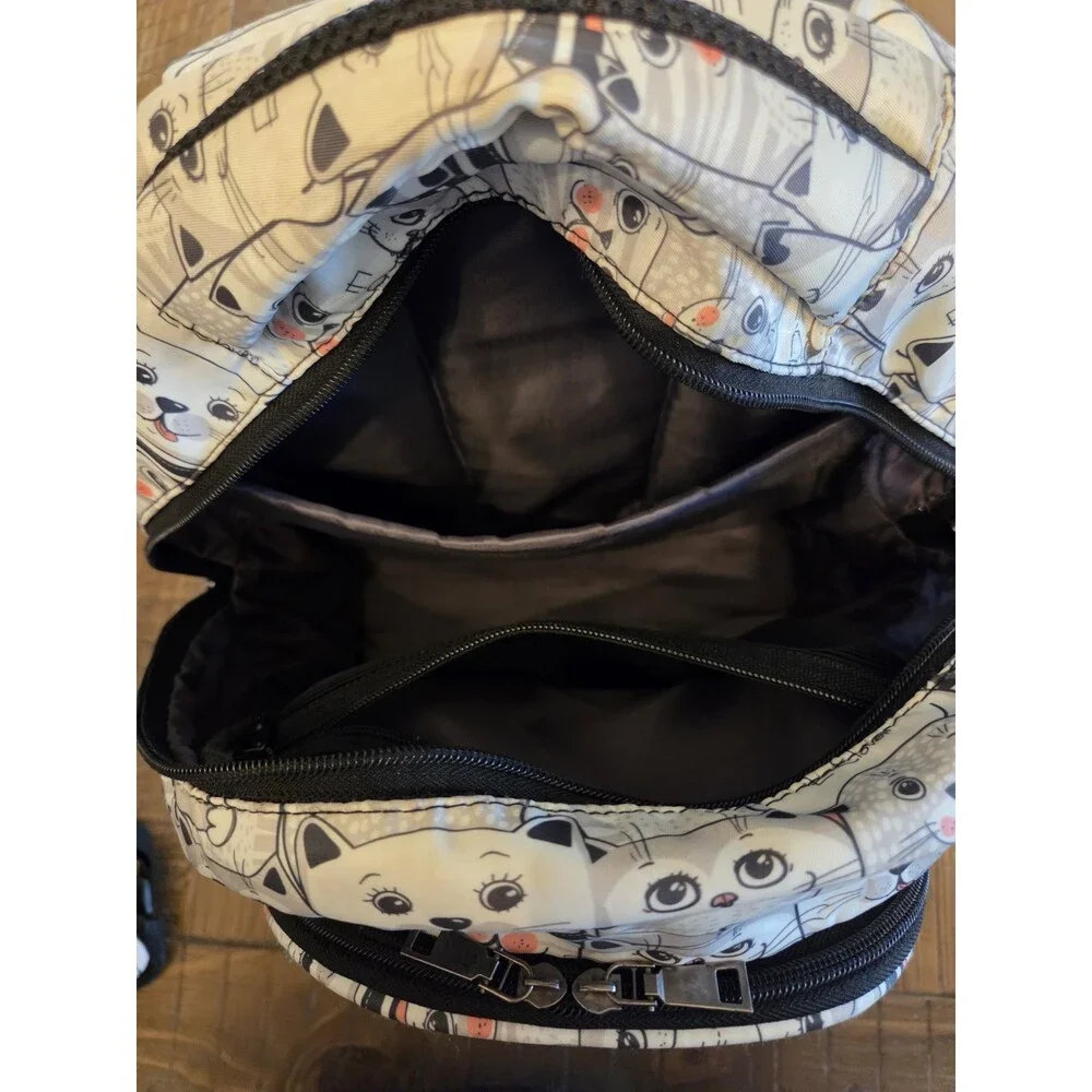 Cat Backpack for Girls Boys Cute School Bookbags with Removable Shoulder Bag...